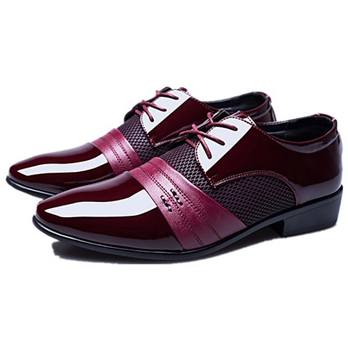 

Men's Comfort Shoes PU Fall & Winter Oxfords Black / Brown / Burgundy