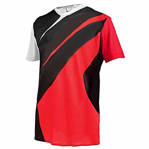

21Grams Men's Short Sleeve Cycling Jersey Dirt Bike Jersey Winter Black / Red Bike Jersey Top Mountain Bike MTB Road Bike Cycling UV Resistant Breathable Quick Dry Sports Clothing Apparel / Stretchy