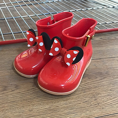 

Girls' Comfort PVC Boots Little Kids(4-7ys) Black / Red / Green Summer / Mid-Calf Boots