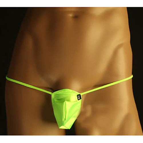 

Men's Basic G-string Underwear - Normal 1 Piece Low Waist Black Blushing Pink Yellow S M L