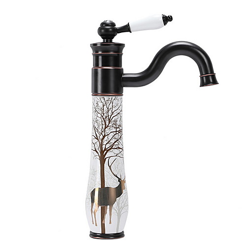 

Bathroom Sink Faucet Designer's Collection Top Pick Widespread Electroplated Free Standing Single Handle One Hole Bath Taps