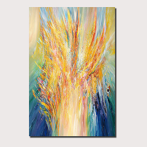 

Oil Painting Hand Painted Vertical Panoramic Abstract Landscape Comtemporary Modern Stretched Canvas