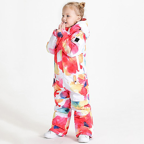 

Boys' Girls' Ski Suit Skiing Camping / Hiking Winter Sports Waterproof Warm Wearable Chinlon Tracksuit Ski Wear