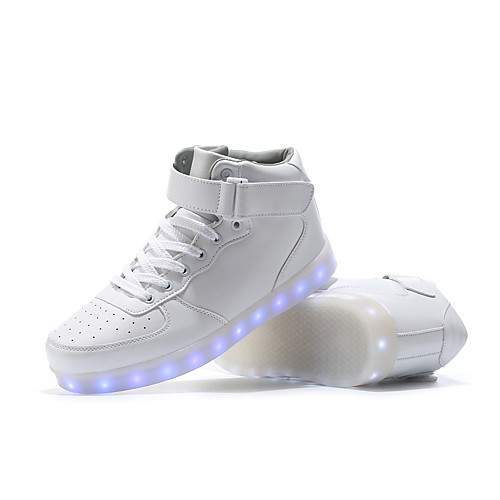 

Women's Sneakers Flat Heel Round Toe Synthetics LED Spring & Summer / Fall & Winter Black / White / Red