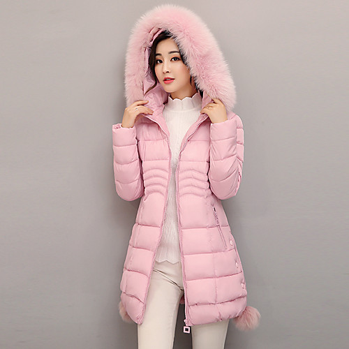 

Women's Solid Colored Down, Polyester / POLY Black / Blushing Pink / Blue M / L / XL