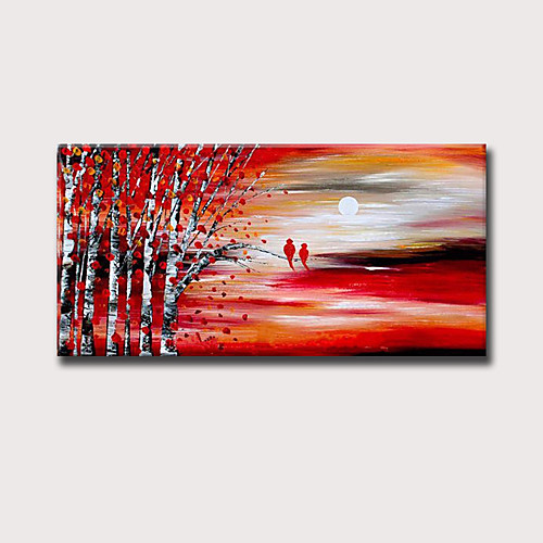 

Oil Painting Hand Painted Horizontal Abstract Landscape Modern Rolled Canvas (No Frame)