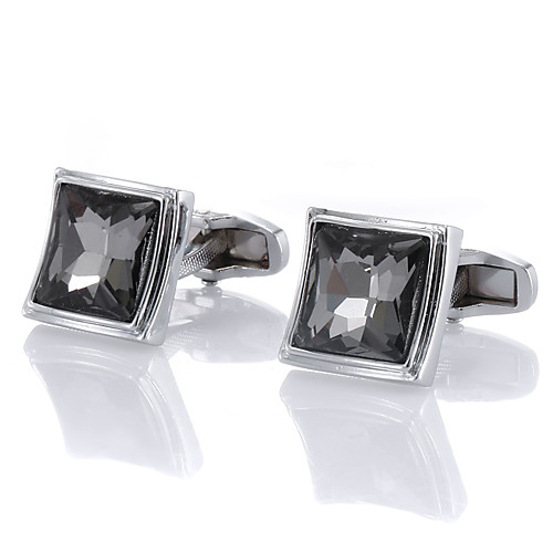 

Cufflinks European Fashion Alloy Brooch Jewelry Silver For Wedding Party