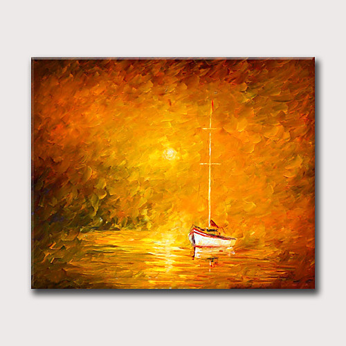 

Oil Painting Hand Painted Horizontal Abstract Landscape Modern Rolled Canvas (No Frame)