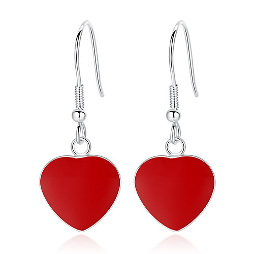 

Women's Drop Earrings Classic Heart Trendy Fashion Earrings Jewelry Red For Party Gift Daily 1 Pair