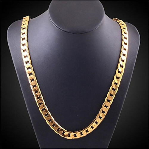 

Men's Women's Necklace Geometrical Vertical / Gold bar Fashion Chrome Gold 50 cm Necklace Jewelry 1pc For Daily Work