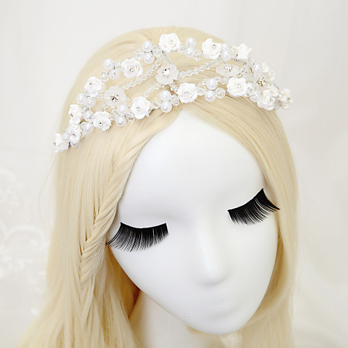 

Crystal / Imitation Pearl Headpiece with Crystal / Faux Pearl 1 Piece Wedding Headpiece