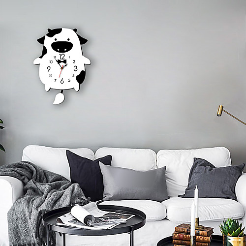 

M.Sparkling 2019 children's cartoon swing wall clock modern home decoration clock creative animal pendulum clock