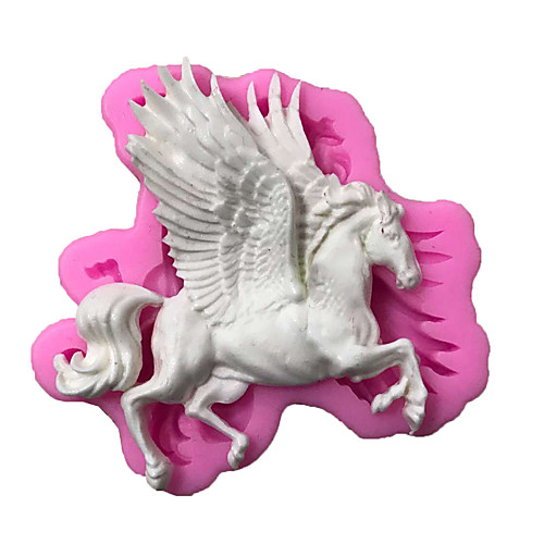 

3D Horse Silicone Mold Unicorn Fondant Baking Pegasus Cake Decorating Tools