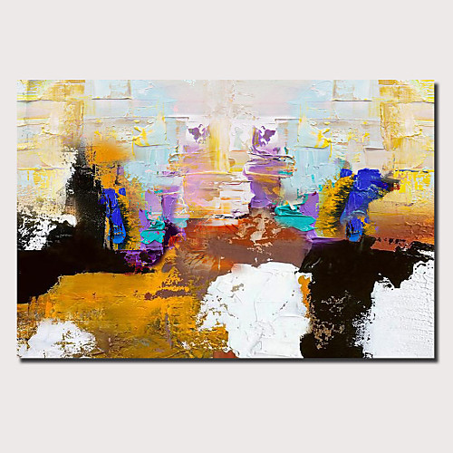 

Oil Painting Hand Painted Horizontal Panoramic Abstract Landscape Comtemporary Modern Stretched Canvas