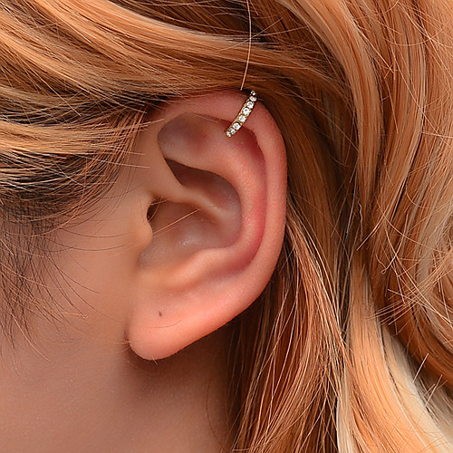 

Women's Ear Cuff Briolette Cross Earrings Jewelry Gold / Silver For Festival