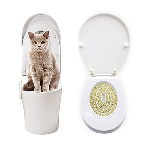 

Cat Toilet Training Kit Pet Kitty Potty Train System Training Toilet Tray Pet Supplies Toilet Training Kit Seat