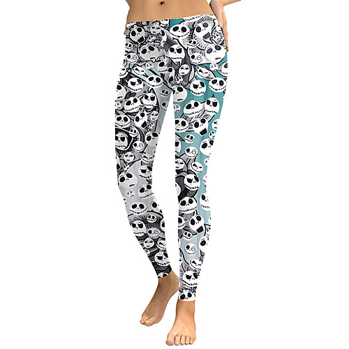 

Inspired by The Nightmare Before Christmas Pants Leggings Polyster Skull Printing Pants For Women's