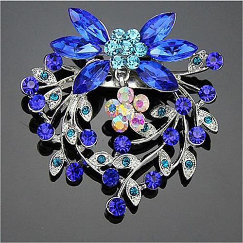 

Women's Cubic Zirconia Brooches Geometrical Santa Suits Stylish Brooch Jewelry Blue For Christmas Daily