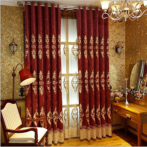 

Glam Privacy Two Panels Curtain Bedroom Curtains / Jacquard