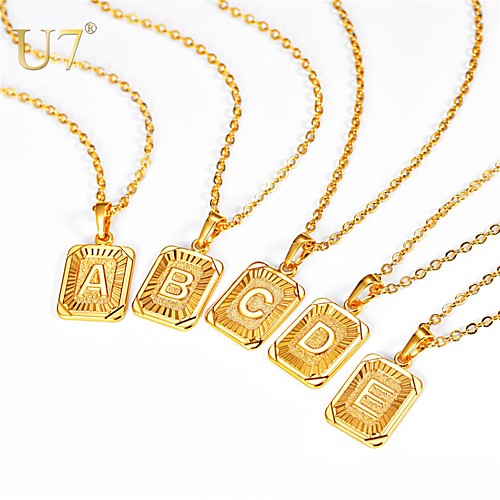 

Men's Women's Pendant Necklace Necklace X Letter Simple Fashion Initial Copper Gold Silver 55 cm Necklace Jewelry 1pc For Gift Daily Graduation Festival / Charm Necklace