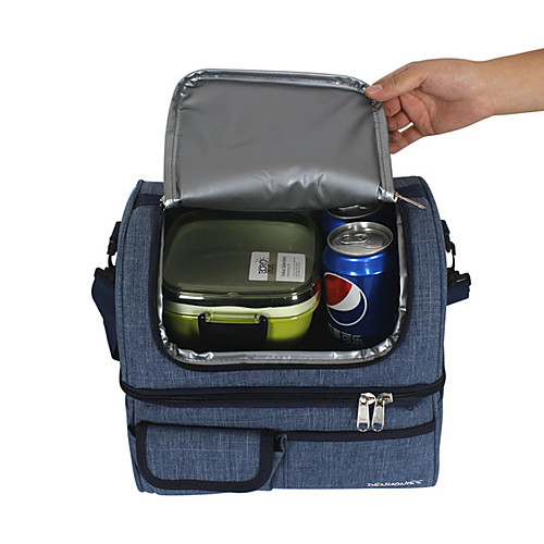 

13L Cooler Bag Two Compartmenrs insulated Bag Oxford EVA Lining Leakproof Thermal Bag