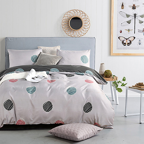 

Duvet Cover Sets Polka Dot Polyester / Polyamide Reactive Print / Printed 3 PieceBedding Sets