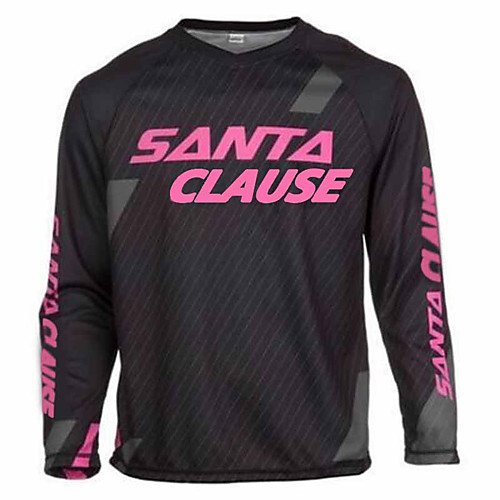 

21Grams Men's Long Sleeve Cycling Jersey Downhill Jersey Dirt Bike Jersey Winter Spandex Pink Black / White Black / Blue Bike Jersey Top Mountain Bike MTB Road Bike Cycling UV Resistant Breathable