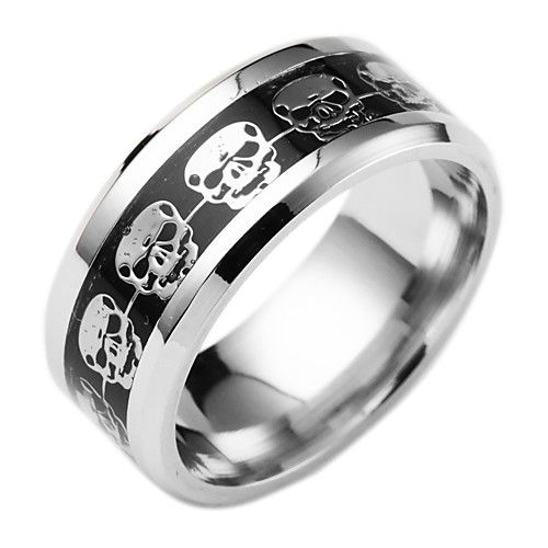 

Skeleton / Skull Adults' Men's Halloween Festival Halloween Festival / Holiday Stainless steel Golden / Black / Blue Men's Women's Easy Carnival Costumes Geometic Skull / Ring / Ring