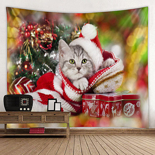 

Christmas / Classic Theme Wall Decor 100% Polyester Classic / Modern Wall Art, Wall Tapestries Decoration