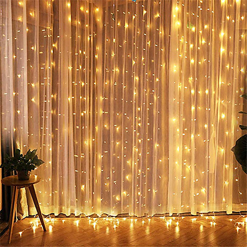 

1pcs 33m Led Icicle Led Curtain Fairy StringLlight Fairy Light 300 led Christmas Light for Wedding Home Window Party Decor