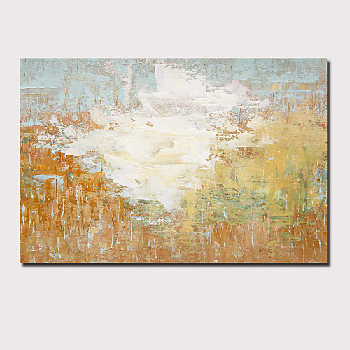 

Oil Painting Hand Painted Horizontal Panoramic Abstract Landscape Comtemporary Modern Stretched Canvas