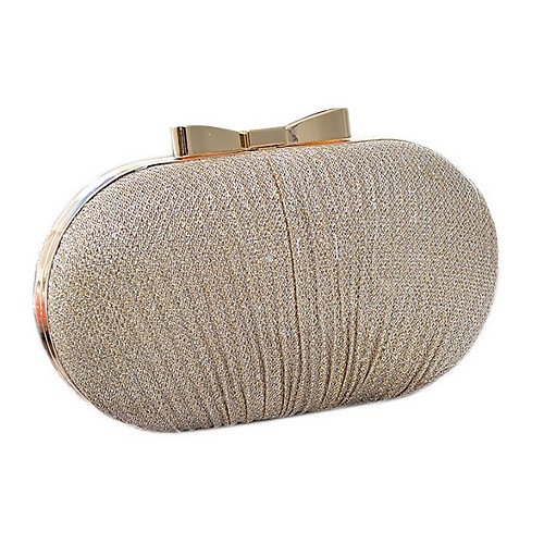 

Women's Polyester Clutch Solid Color Black / Gold / Silver