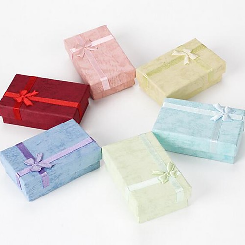 

Rectangle Jewelry Boxes - Simple Aqua, Light Blue, Red 8 cm 5 cm 2.5 cm