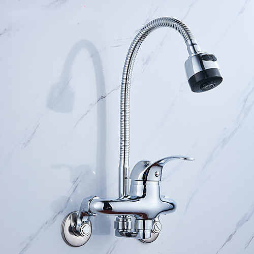 

Kitchen faucet - Single Handle Two Holes Electroplated Tall / ­High Arc Free Standing Contemporary Kitchen Taps