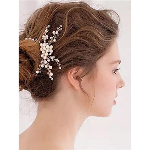 

Pearl / Crystal / Rhinestone Hair Combs with Rhinestone / Crystal / Pearl 1 Piece Wedding Headpiece