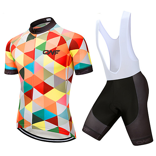 

CAWANFLY Women's Short Sleeve Cycling Jersey with Bib Shorts Mint Green Plaid / Checkered Bike Clothing Suit 3D Pad Quick Dry Winter Sports Spandex Lycra Plaid / Checkered Mountain Bike MTB Road Bike