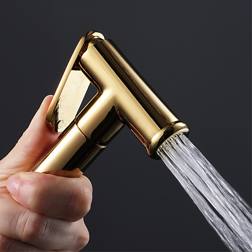 

Bidet Faucet GoldToilet Handheld bidet Sprayer Self-Cleaning Contemporary