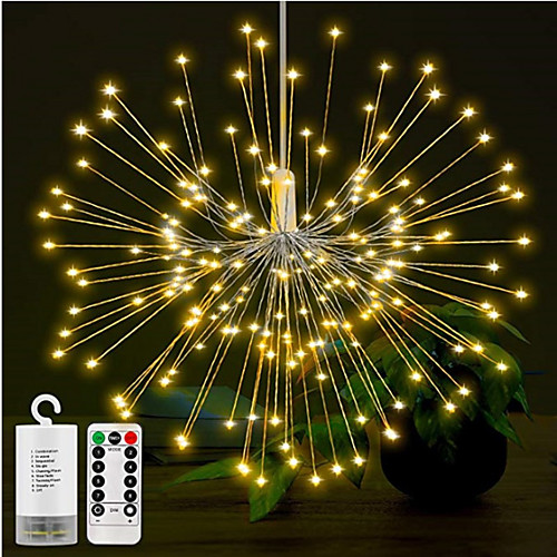 

1set 180LEDs DIY LED Fairy String Light 8 Modes Hanging Starburst Holiday Light with Remote Control Decoration Outdoor Twinkle Light