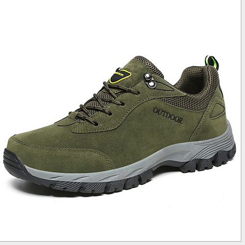 

Men's Comfort Shoes PU Fall & Winter Sporty Athletic Shoes Hiking Shoes Non-slipping Brown / Green / Gray