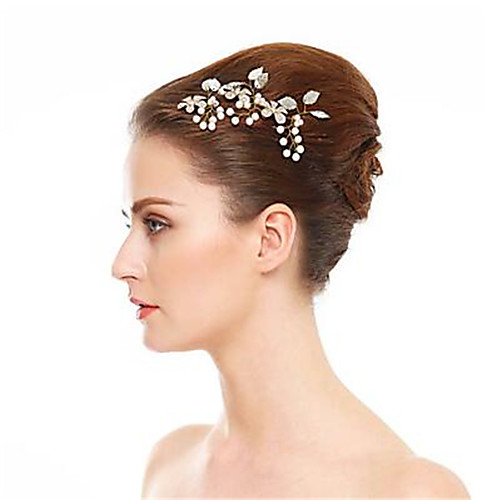 

Imitation Pearl / Rhinestone / Alloy Hair Pin with Rhinestone / Imitation Pearl / Metal 3 Pieces Wedding Headpiece