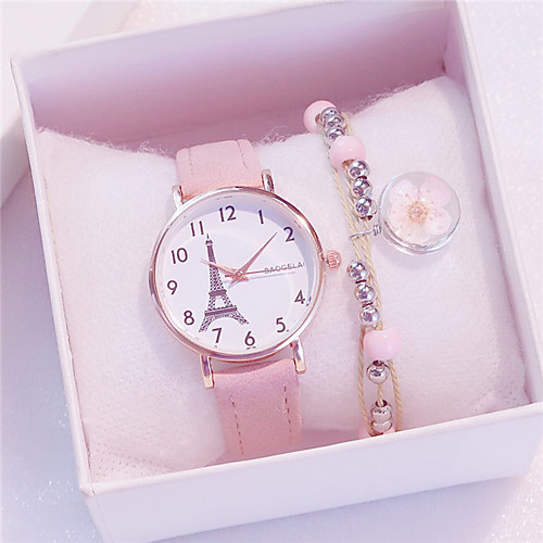 

Women's Quartz Watches Analog Quartz Fashion Chronograph Cute Adorable / One Year / PU Leather