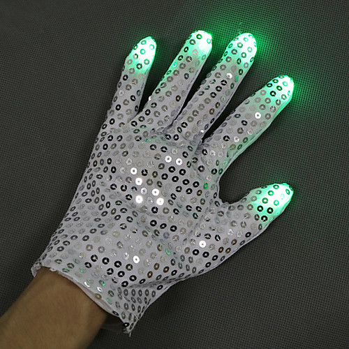

LED Flashing Magic Gloves for Kid Adult Glow In The Dark Light Up Finger Tip Lighting Toys for Children Novelty Christmas Goods