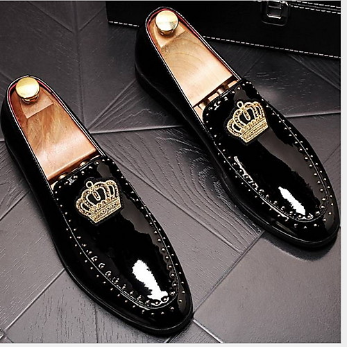

Men's Comfort Shoes PU Winter Loafers & Slip-Ons Black