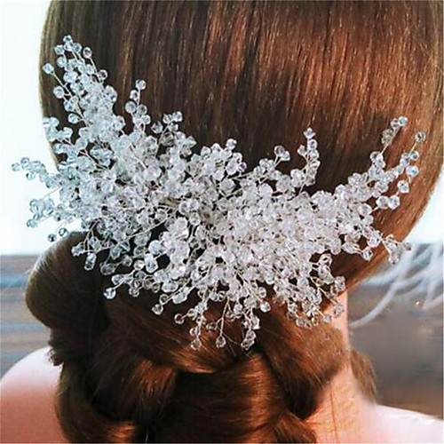 

Crystal / Alloy Hair Combs with Crystal 1 Piece Wedding Headpiece