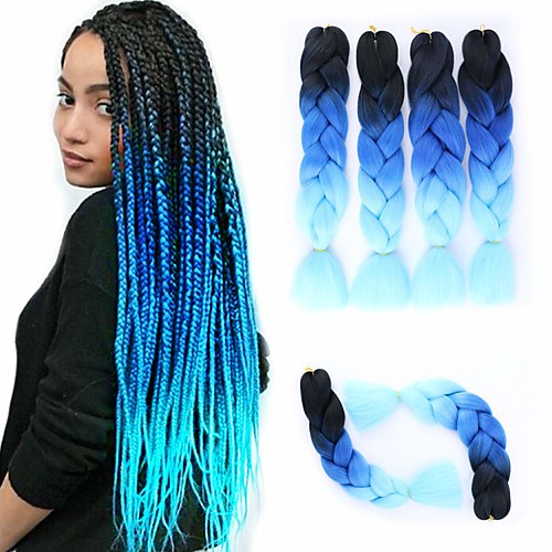 

Braiding Hair Straight Extension Twist Braids Afro Kinky Braids Synthetic Hair 3 Pieces Hair Braids Natural Color 24 inch 24 Heat Resistant Synthetic Ombre Braiding Hair Dailywear African Braids