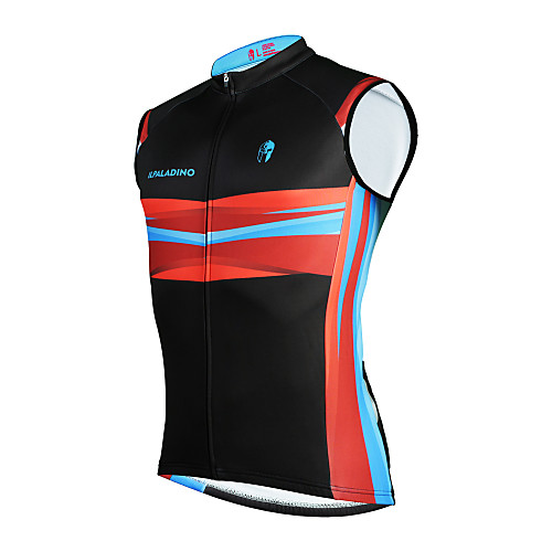 

ILPALADINO Men's Sleeveless Cycling Vest Winter Fleece Black Bike UV Resistant Fleece Lining Sports Mountain Bike MTB Clothing Apparel / Micro-elastic