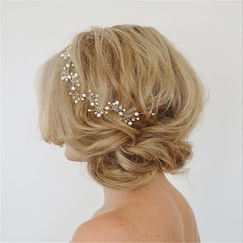 

Crystal / Imitation Pearl / Alloy Headdress with Crystal / Imitation Pearl 1 Piece Wedding Headpiece