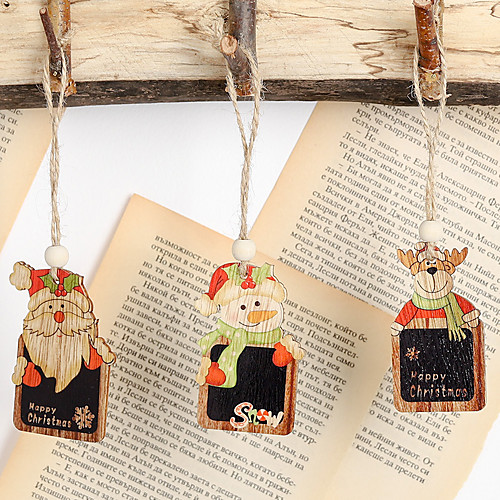 

Christmas Tree Decoration Wood 2pcs Christmas