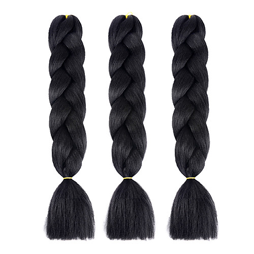 

Braiding Hair Straight Twist Braids Jumbo Crochet Hair Braids Synthetic Hair 3 pack Hair Braids 61cm(Approx24inch) Ombre Braiding Hair Dreadlock Extensions Crochet Braids Daily Festival African Braids