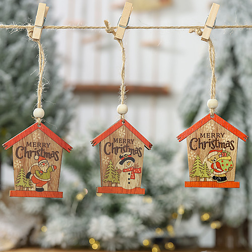 

Christmas Tree Decoration Wood 2pcs Christmas